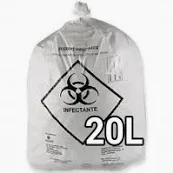 20 lts infectante c/ 100 unid - saco p/ lixo