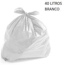 40 Lts Branco c/ 100 Unid - Saco p/ Lixo